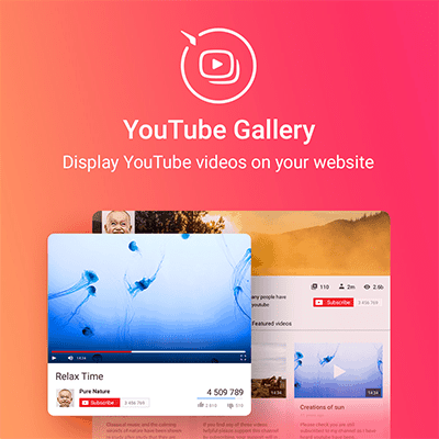  YouTube Plugin – WordPress Gallery for YouTube 