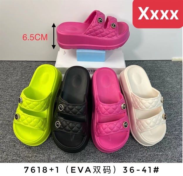  DÉP SIÊU NHẸ NỮ KB 7618 NỮ 2 QUAI KHOÁ NƠ 356 