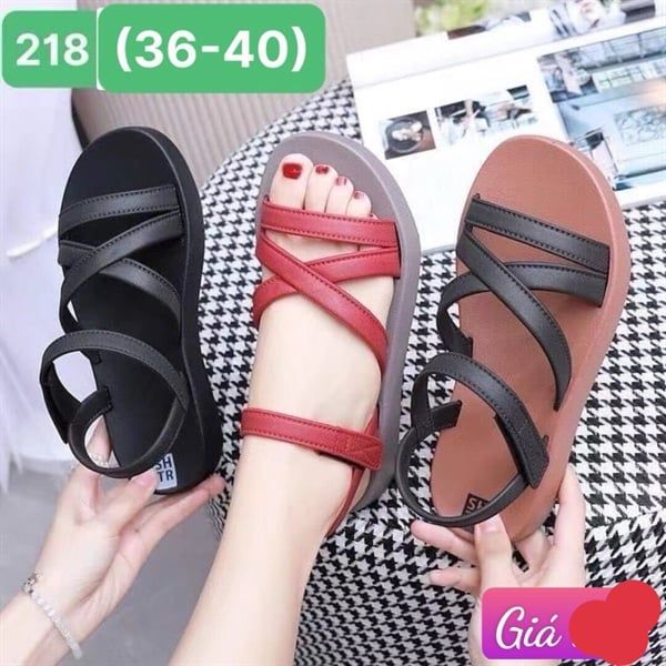  SANDAN NHỰA NỮ KB 218 NỮ 3 DÂY CHÉO 089 