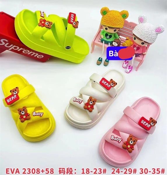  SANDAN SIÊU NHẸ NỮ KB 2309-58 GẤU BEAR BABY 489 
