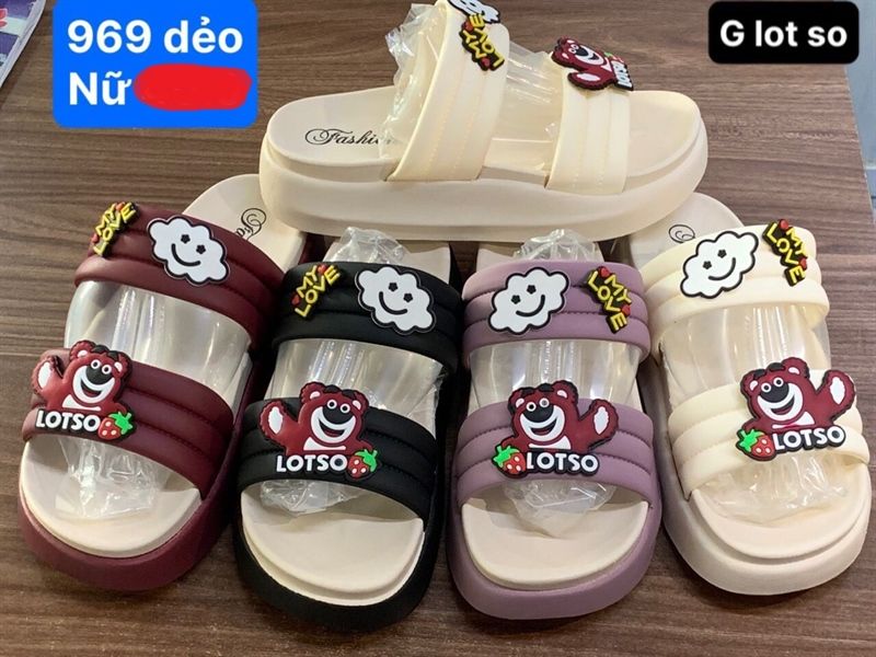  DÉP SIÊU NHẸ NỮ KB 969 NỮ GẤU LOTSO LOVE 098 