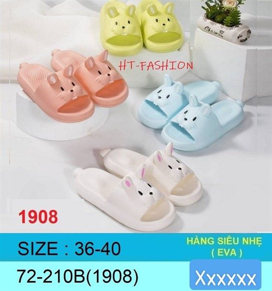  DÉP NHẸ 1908 NỮ MẶT THỎ HÀNG ĐĐ 317 