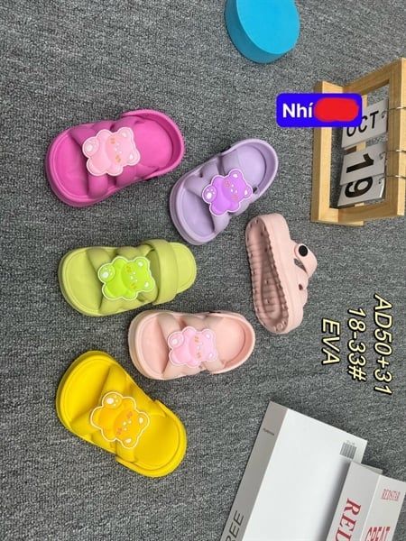  SANDAN SIÊU NHẸ EM BÉ KB AD50 NHÍ GẤU MÀU 489 