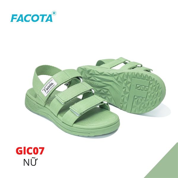  Sandal Nữ Facota 3 quai đế trơn 