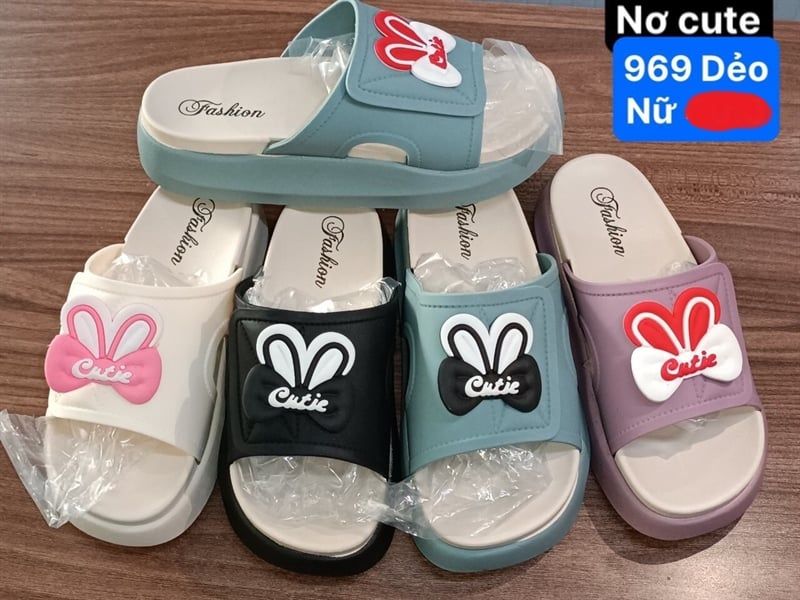 DÉP SIÊU NHẸ NỮ KB 969 NỮ NGANG NƠ TAI CUTIE 098 
