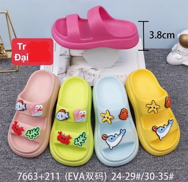  DÉP SIÊU NHẸ EM BÉ KB 7663 CÁ CUA ỐC SAO 039 