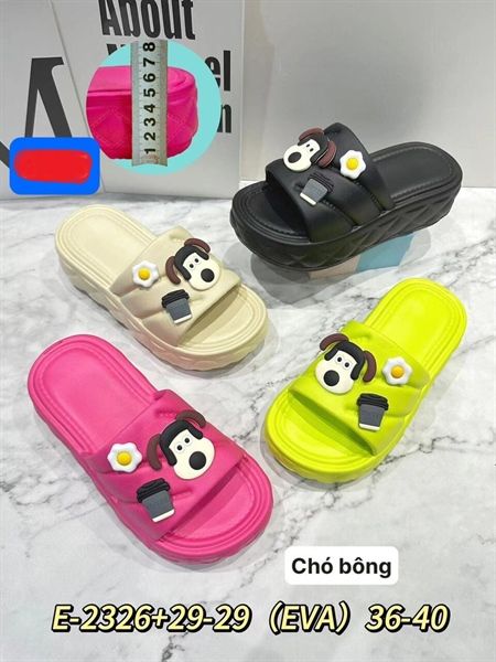  DÉP SIÊU NHẸ NỮ KB 2326 NỮ CHÓ COFFEE TRỨNG 098 