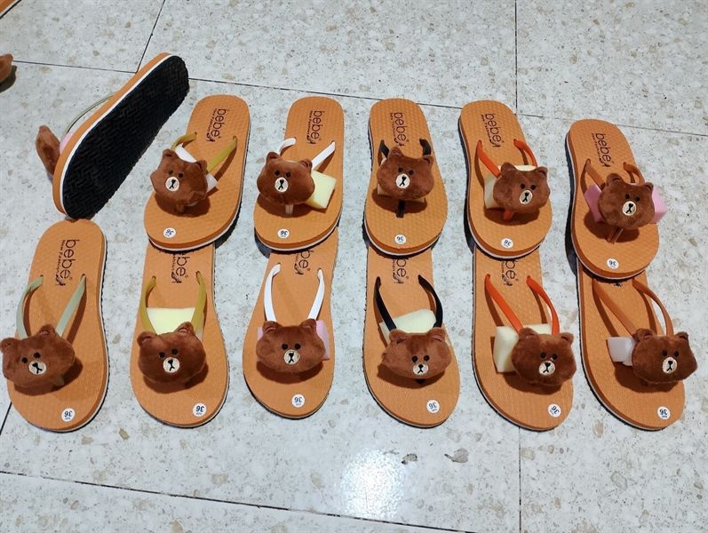  KẸP XỐP NỮ KB QUAI ỐNG MẶT GẤU LÔNG 507 