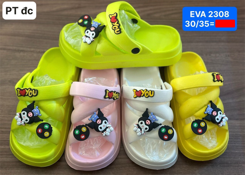  SANDAN SIÊU NHẸ EM BÉ KB 2308 KUROMI ILOVEYOU 098 