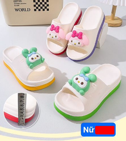  DÉP SIÊU NHẸ NỮ KB 6609 THỎ 506 