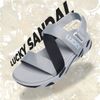 Sandals Nam Nữ Lucky 3 quai chéo đế sơn