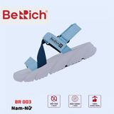  Sandal Nữ BeRich 3 quai chéo đế trơn - quai hậu tháo rời 