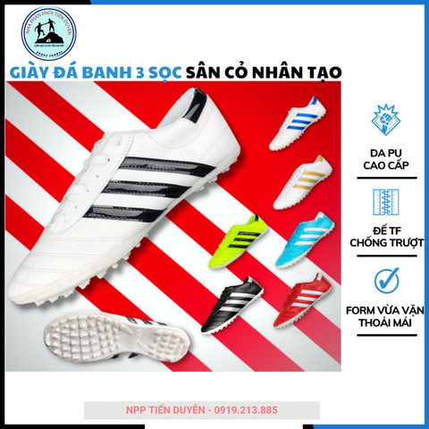  SỈ Giày Đá Bóng Wika 3 Sọc CT3 Hàng Chính Hãng NPP TIẾN DUYÊN SỈ THEO RI TỪ 5 ĐÔI (39 - 43) 