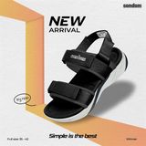  Sandal Sondoni 2 quai đế trơn - quai hậu tháo rời 
