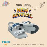  Sandal Nữ Facota 2 quai đế trơn - quai hậu tháo rời 