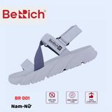  Sandal Nữ BeRich 3 quai chéo đế trơn - quai hậu tháo rời 