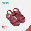 Sandal Nữ Facota 3 quai chéo đế trơn - quai hậu tháo rời