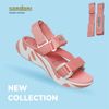 Sandal Sondoni 3 quai chéo đế trơn - quai hậu tháo rời