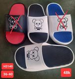  DÉP NHẸ H3140 NỮ TRẮNG ĐẾ ĐEN GẤU X SHARK 082 