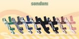 Sandal Nữ Sondoni 2 quai đế trơn - quai hậu tháo rời 