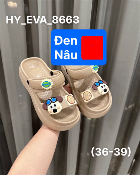 SANDAN SIÊU NHẸ NỮ KB 8663 MẶT CHÓ CƯỜI 119