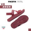 Sandal Nữ Facota 3 quai chéo đế trơn