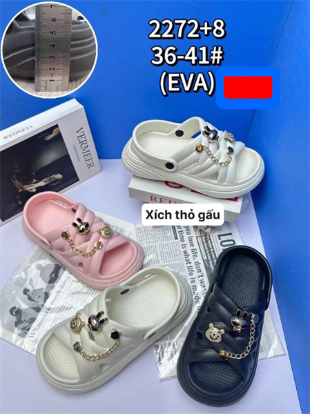  SANDAN SIÊU NHẸ NỮ KB 2272 XÍCH THỎ GẤU 098 