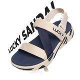  Sandals Nam Nữ Lucky 3 quai chéo đế sơn 