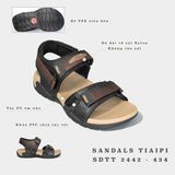 Sandal Tiaipi 2 quai phối da khóa đế kép 
