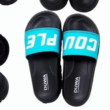 DÉP NHẸ DH206-4 NỮ ĐEN QUAI XANH BIỂN COUPLE 213 