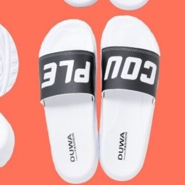  DÉP NHẸ DH206-4 NỮ TRẮNG QUAI ĐEN COUPLE 213 