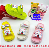  SANDAN SIÊU NHẸ EM BÉ KB 2308-59 THỎ DÂU CẦU VỒNG 489 