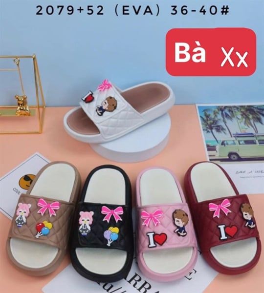  DÉP SIÊU NHẸ EM BÉ KB 2079-52 TRUNG GÁI TRAI LOVE 356 