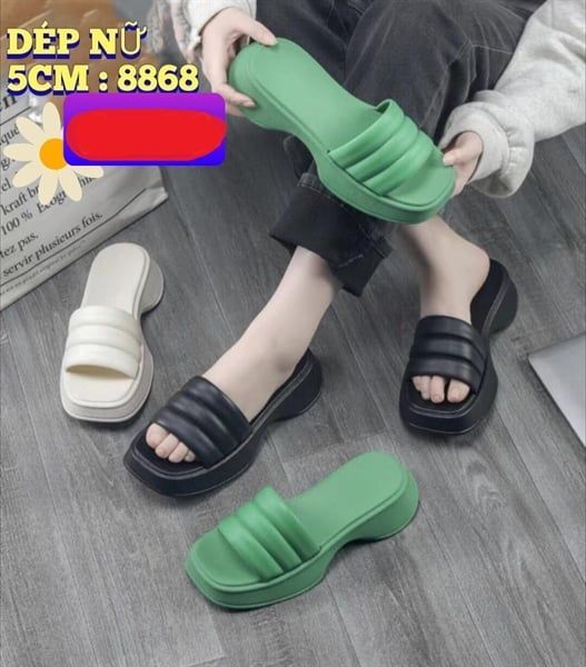  DÉP SIÊU NHẸ NỮ KB 8868 NỮ SỌC TRƠN 089 