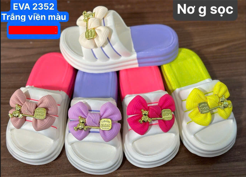  DÉP SIÊU NHẸ EM BÉ KB 2352 NƠ GẤUI 098 