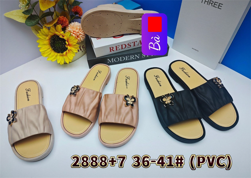 DÉP NHỰA NỮ KB 2888-7 KHÓA BƯỚM 489