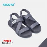  Sandal Nam Facota 3 quai chéo đế trơn - quai hậu tháo rời 