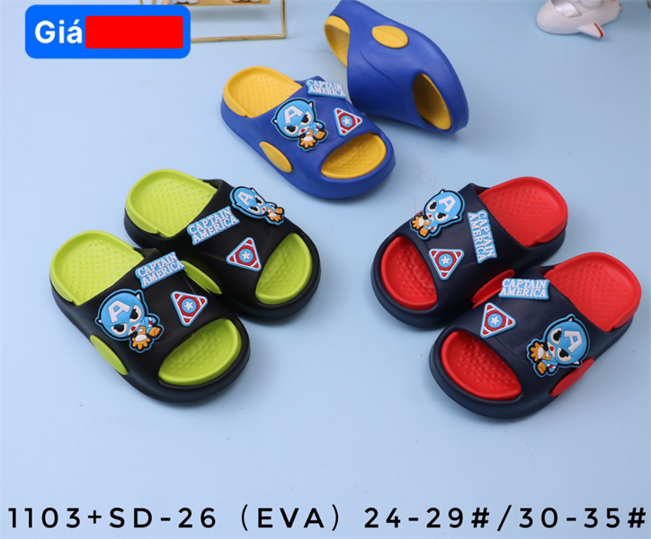  DÉP SIÊU NHẸ EM BÉ KB 1103-26 SIÊU NHÂN CAPTAIN 356 