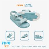  Sandal Facota 3 quai chéo đế trơn - quai hậu tháo rời 