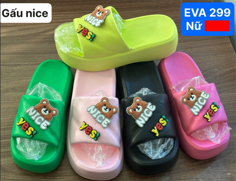  DÉP SIÊU NHẸ NỮ KB 299 GẤU NICE YES 098 