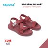 Sandal Nữ Facota 3 quai chéo đế trơn - quai khóa nối