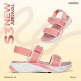  Sandal Nam Nữ SONDONI hai quai ngang đế 2 sọc màu 