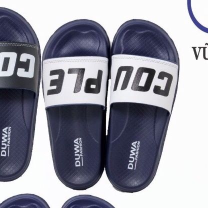  DÉP SIÊU NHẸ NỮ KB DH206-4 NỮ XANH ĐEN QUAI TRẮNG COUPLE 213 