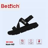  Sandal Nữ BeRich 3 quai chéo đế trơn - quai hậu tháo rời 