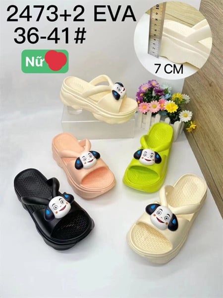  DÉP SIÊU NHẸ NỮ KB 2473-2 NỮ CHÓ 099 