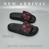  Dép ngang phối chữ LA đế kép 