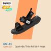 Sandal Dunis 2 quai khóa cài đế trơn - quai hậu tháo rời