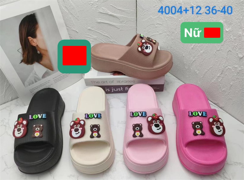  DÉP SIÊU NHẸ NỮ KB 4004-12 GẤU LOVE 099 