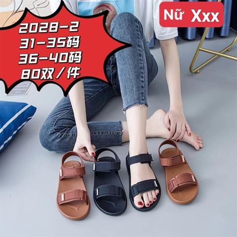  SANDAN NHỰA EM BÉ KB 2028 NỮ 2 QUAI DÙ 099 