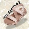 Sandals Nam Nữ Lucky 3 quai chéo đế sơn